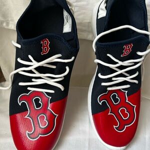 Stylish Red and Blue BOSTON Men’s Sneakers